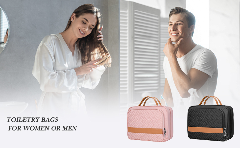 Складана дорожня косметичка IDEATECH, водонепроникна, для чоловіків та жінок, з петлею для підвішування (251-чорний)