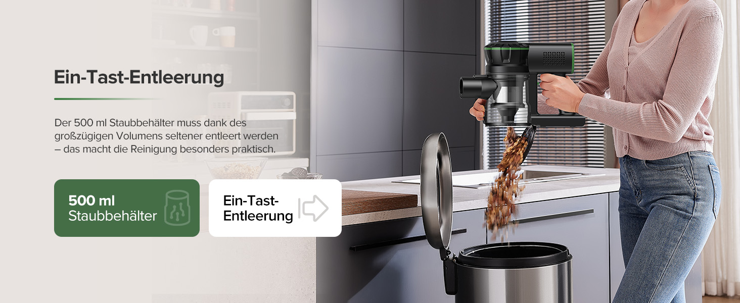 Бездротовий акумуляторний пилосос Vexilar V9PRO, 500W, 45Kpa, 60 хвилин роботи, LED дисплей, для твердих поверхонь, килимів та шерсті тварин