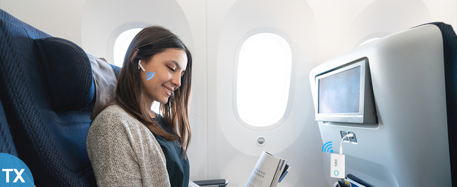 1Mii Bluetooth 5.3 адаптер для телевізора та навушників: 2-в-1 передавач/приймач, aptX-Adaptive, HD аудіо, 3.5mm jack