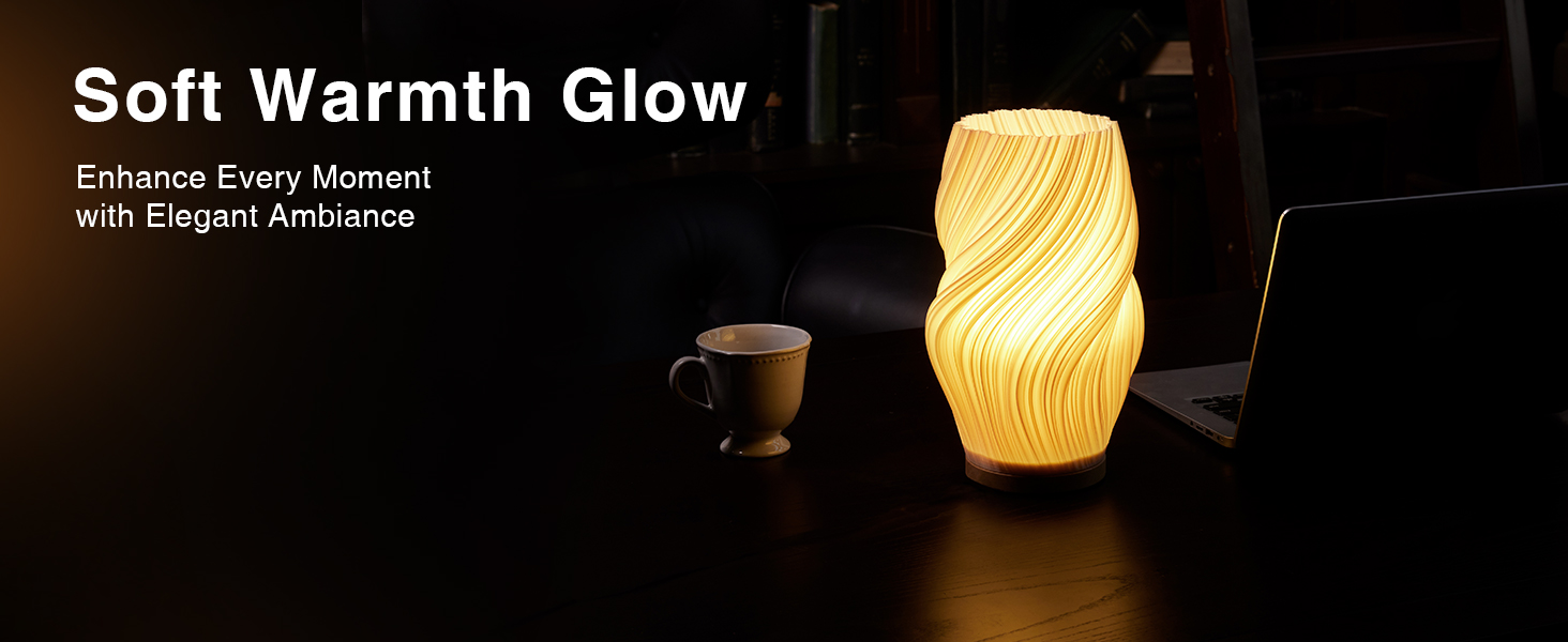 Стійлова лампа Dawnwake для спальні та вітальні з дерев'яним цоколем, LED-освітлення