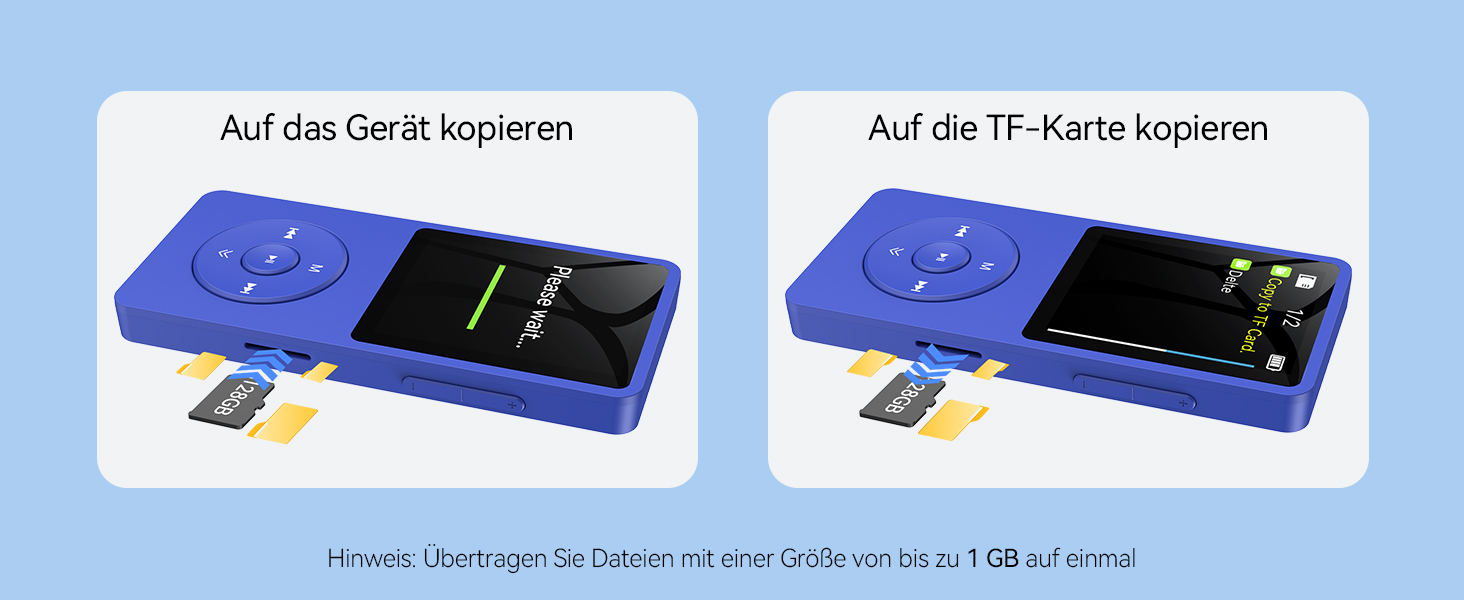 MP3 плеєр AGPTEK 32GB Bluetooth 5.3, 1.8