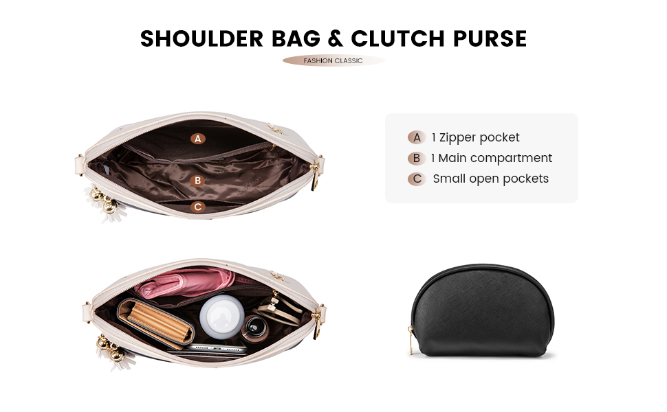 Сумка жіноча LOVEVOOK шопер шкіряний 3-в-1 чорна (C Schwarz) велика містка