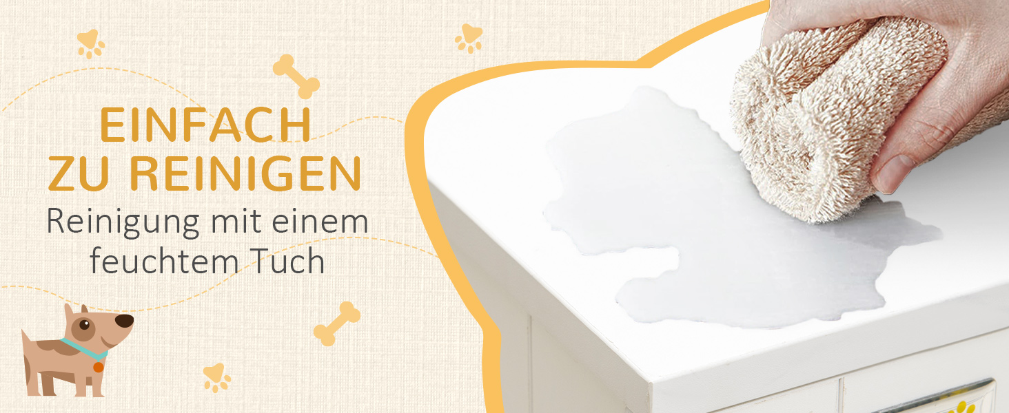 Клітка для собак PawHut з 2 дверцятами, знімний лежак, сучасна сталева собача будка для дому, підходить для великих собак до 30 кг, білий, 94x60x71,5 см