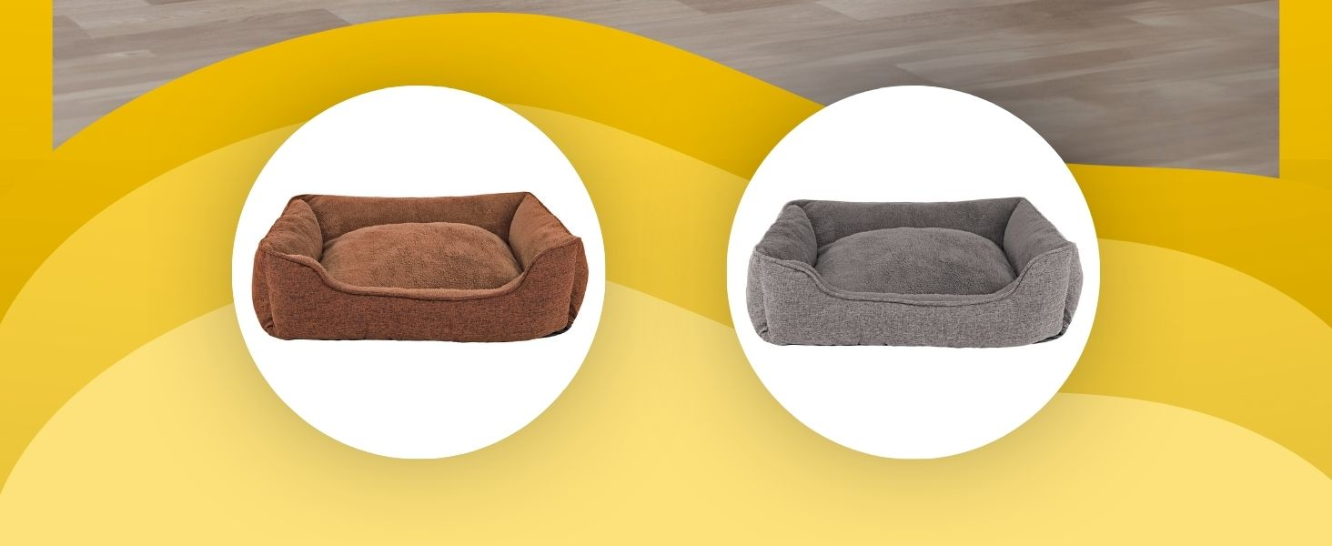 Килимок для собак Lionto знімний, сірий, 75x60 см, м'який, з антиковзаючою основою