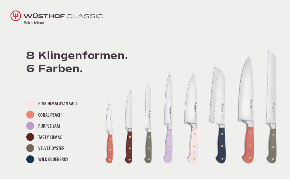 Кухонний ніж для шеф-кухаря Wüsthof Classic, 20 см, чорно-синій