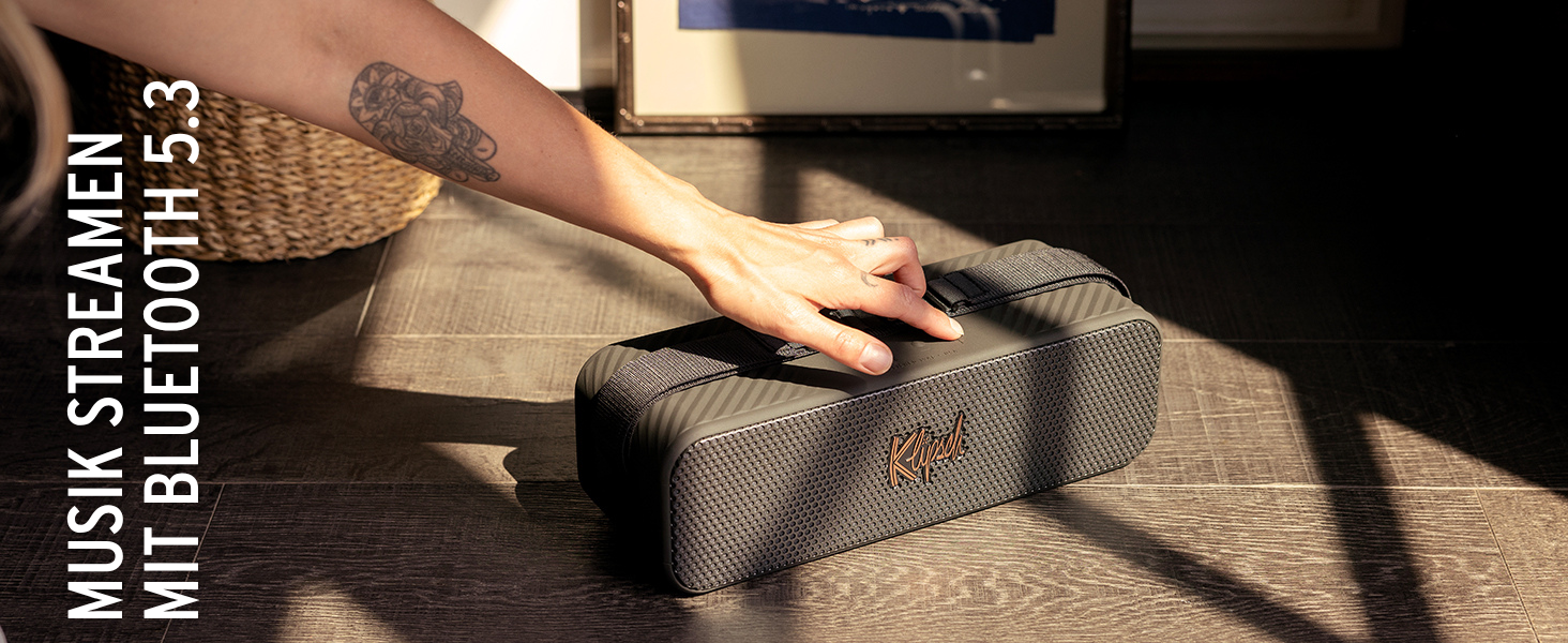Портативна Bluetooth колонка Klipsch Detroit: Водонепроникна (IP67), 20 годин, Чорна