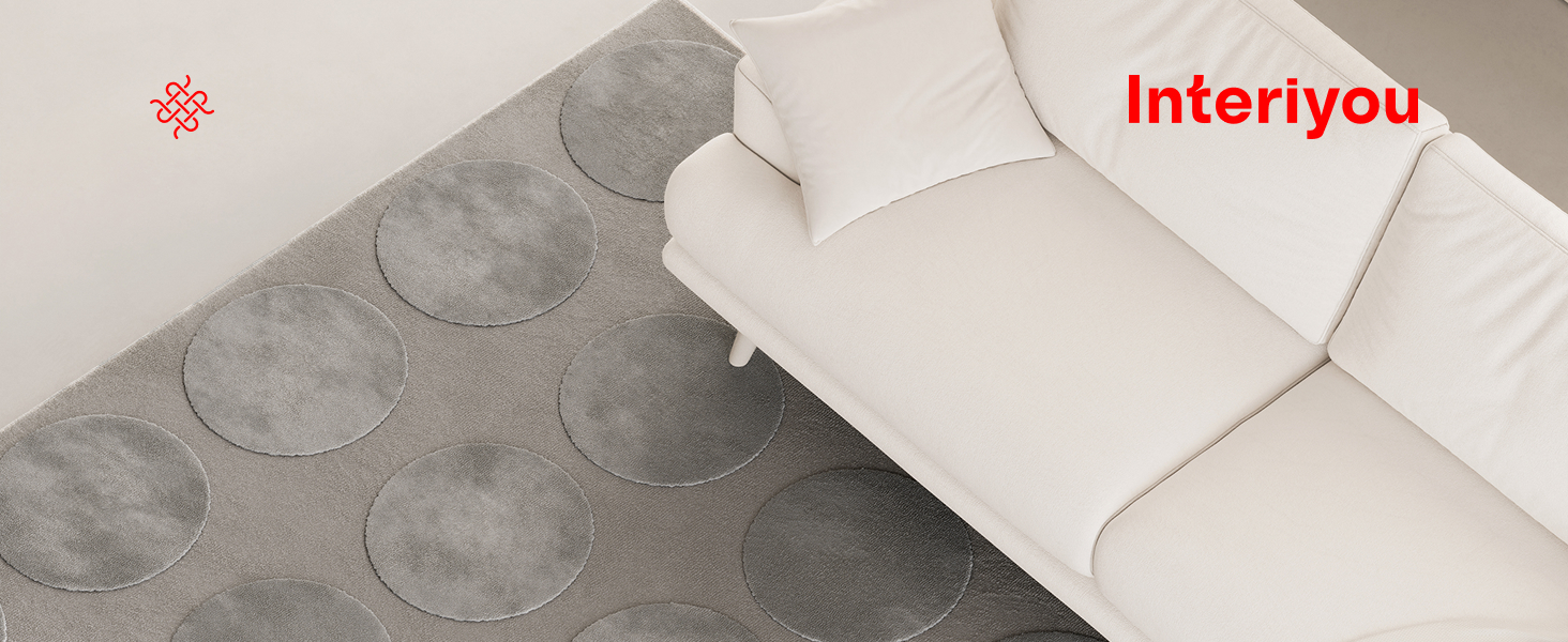 Килимок Interiyou для вітальні Cannes, 120x170 см, кремовий. Підходить для спальні, їдальні, дитячої кімнати. Килимок з коротким ворсом, скандинавський бохо-дизайн, ефект висоти-глибини, геометричний малюнок. Розмір 160 x 230 см, сірий колір (прямокутний).