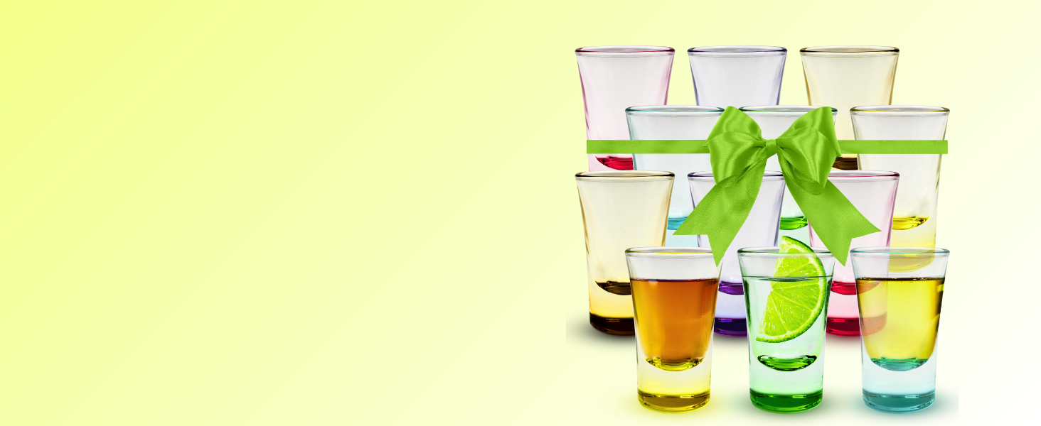 Набір келихів для шотів Volila 12 шт, 6cl, міцне скло для горілки, текіли, коктейлів, для вечірок, можна мити в посудомийній машині