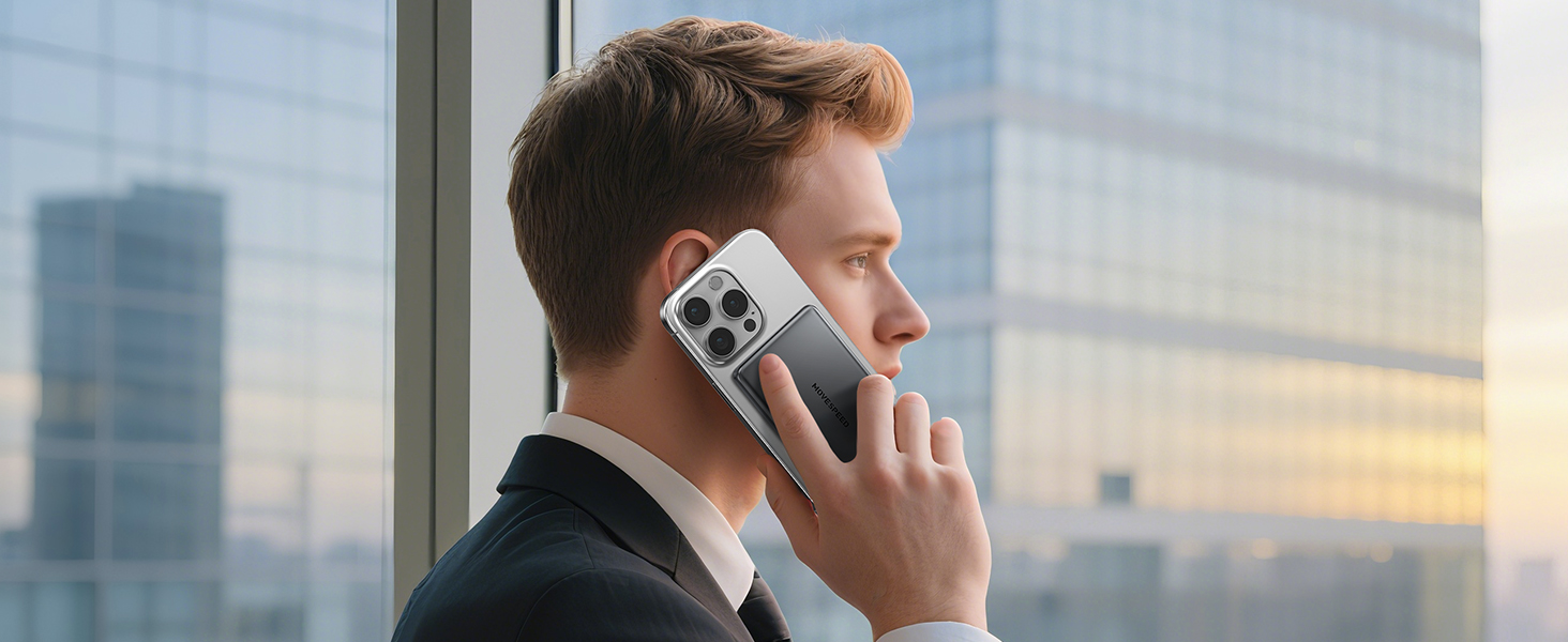 Power Bank MOVESPEED MagSafe 10000mAh Graphite Gray - Бездротовий зарядний пристрій для iPhone