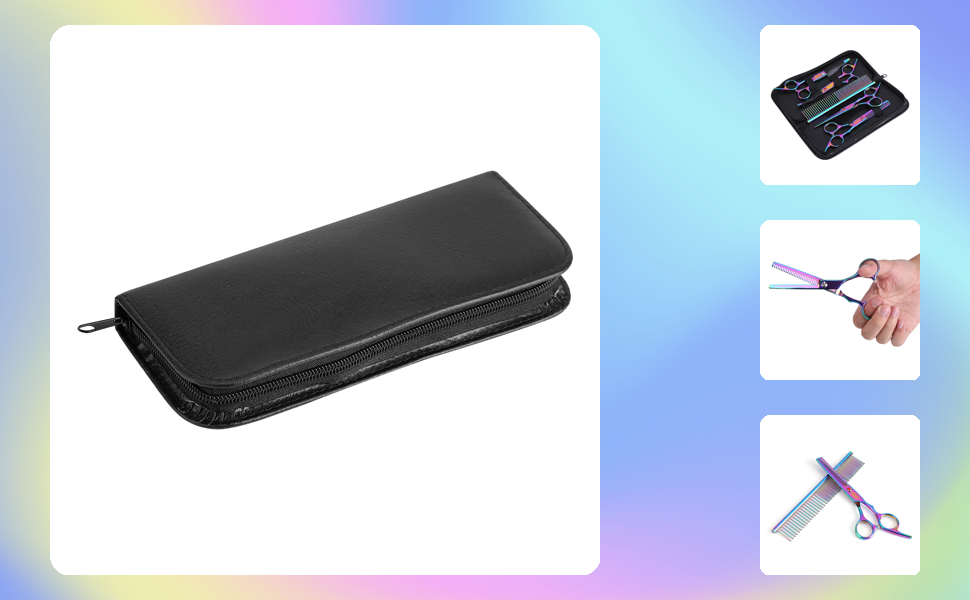 Набір для грумінгу домашніх тварин Oumefar: 5 штук, нержавіюча сталь, ножиці для собак та котів, інструменти для стрижки та вирівнювання шерсті