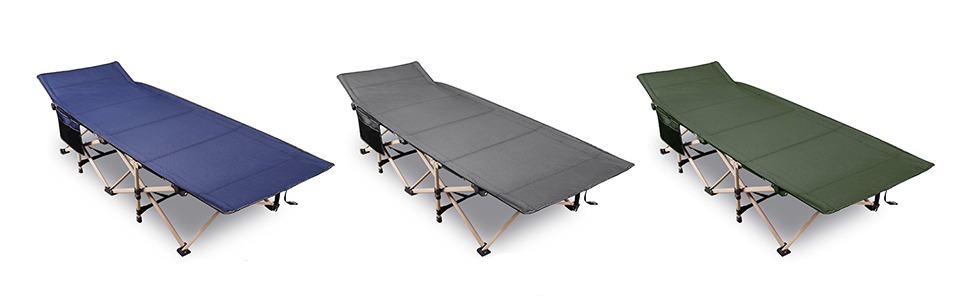 Розкладне ліжко для кемпінгу CampMax: міцне, XXL, 190 x 71 x 38 см, для відпочинку на природі, блакитне