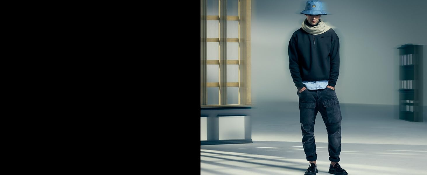 Джинси чоловічі G-Star 3301 Slim - вузькі, класичний синій колір