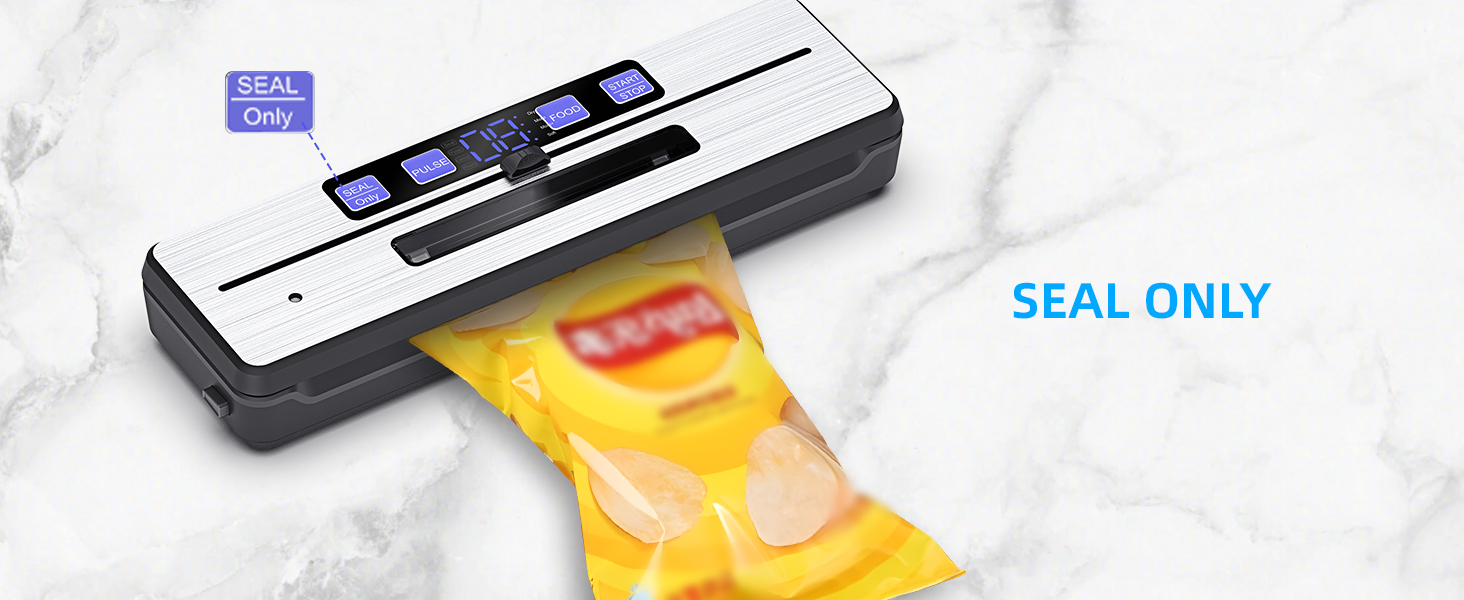 Вакуумний пакувальник Carehabi: 6 режимів, знімний піддон, ніж та 2 нагрівальні елементи