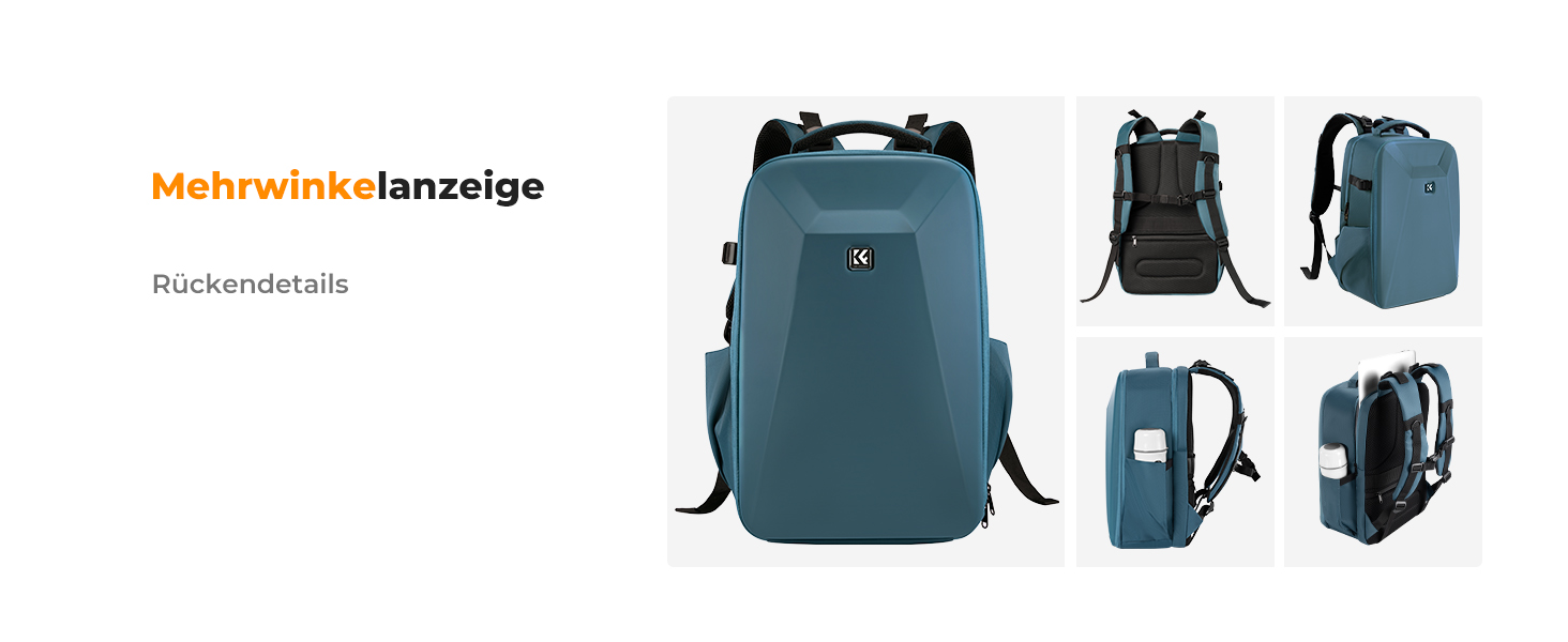 Рюкзак для камери K&F Concept з жорсткою оболонкою, відділенням для ноутбука 15.6