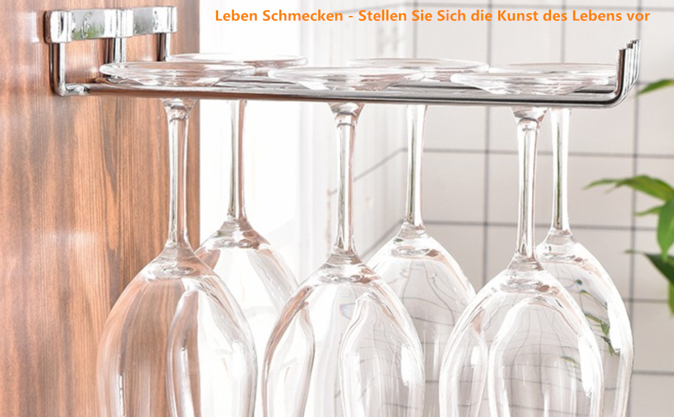 Сумка-органайзер для вина Wifehelper, подвійна, металева, хромована, для полиці/стіни, підставка для келихів