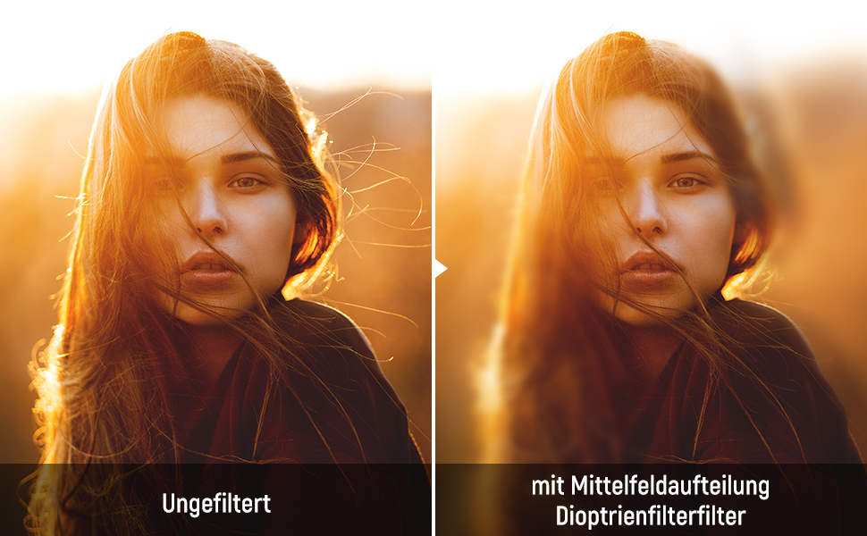 NEEWER 77mm фільтр діоптрій з розділеним полем, камера, лінійний призма K9, оптичне скло, аксесуар для об'єктива, ефект розмиття фону, кольоровий ефект