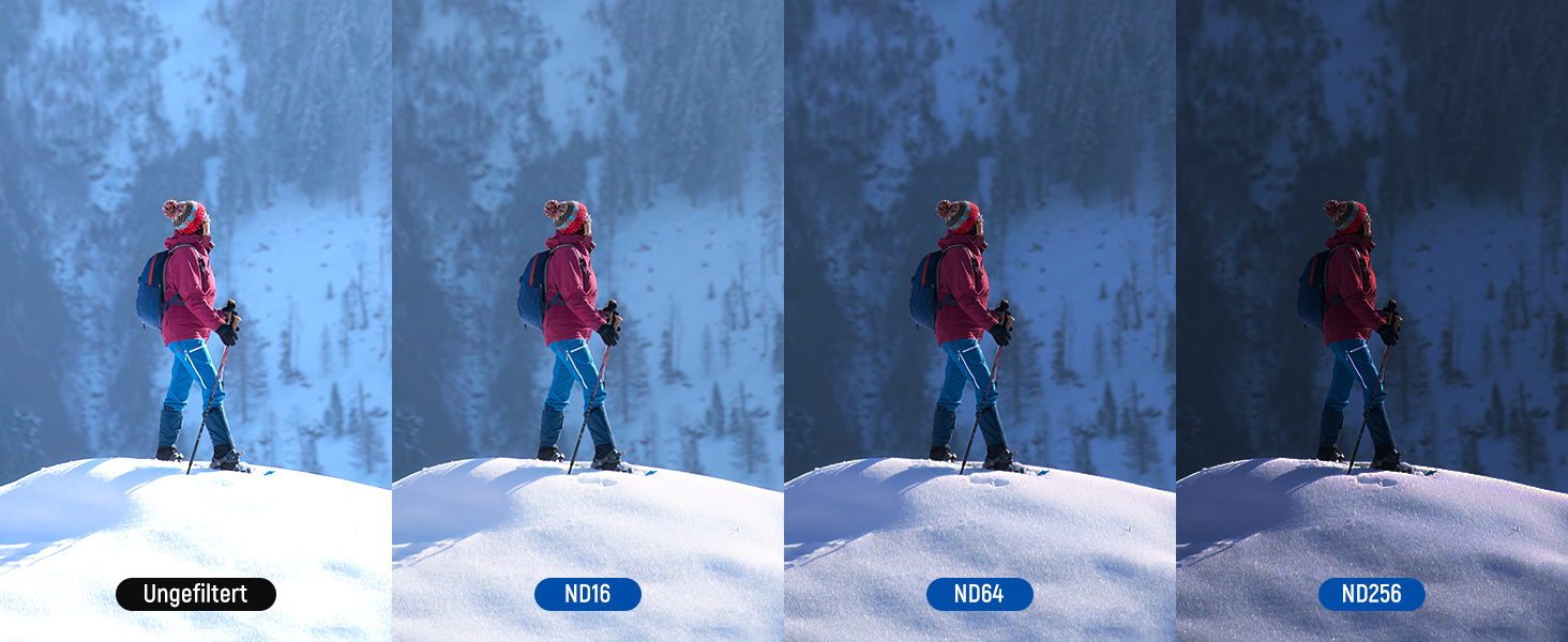 Набір фільтрів NEEWER ND та Black Diffusion для DJI Osmo Pocket 3: 4 шт. (ND16, ND64, ND256) + ефектний фільтр, аксесуари для об'єктива, оптичне скло HD