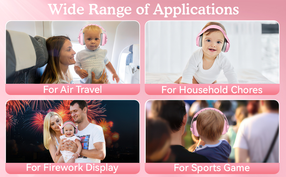 Навушники для захисту слуху для малюків Mumba (рожеві)