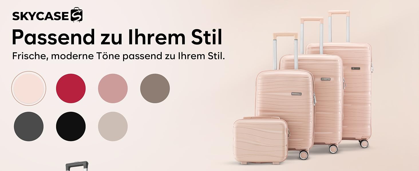 Набір валіз Travel One з жорстким корпусом, 4 предмети, антрацит (32/60/98 л), з кодовим замком та колесами 360°