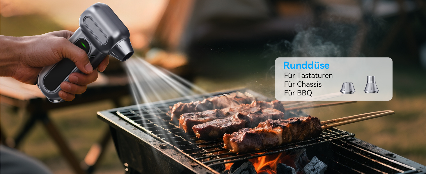 Електричний пилосос-піногенератор Orantronx Air Duster 200000 об/хв, 4-ступенева регулювання, акумуляторний, USB-зарядка, для ПК, клавіатури, авто, дивану, ноутбука, дому, вулиці