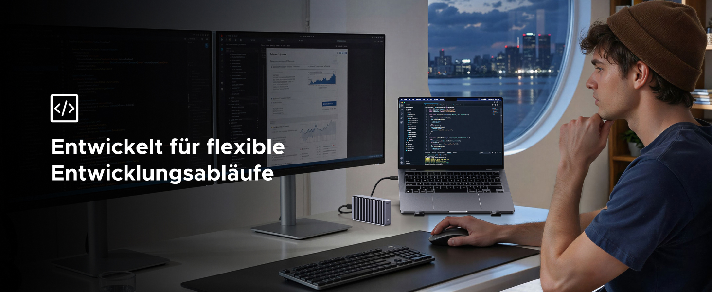 Зовнішній корпус для M.2 NVMe SSD UGREEN 80Gbps, сумісний з Thunderbolt 5/4 та USB4