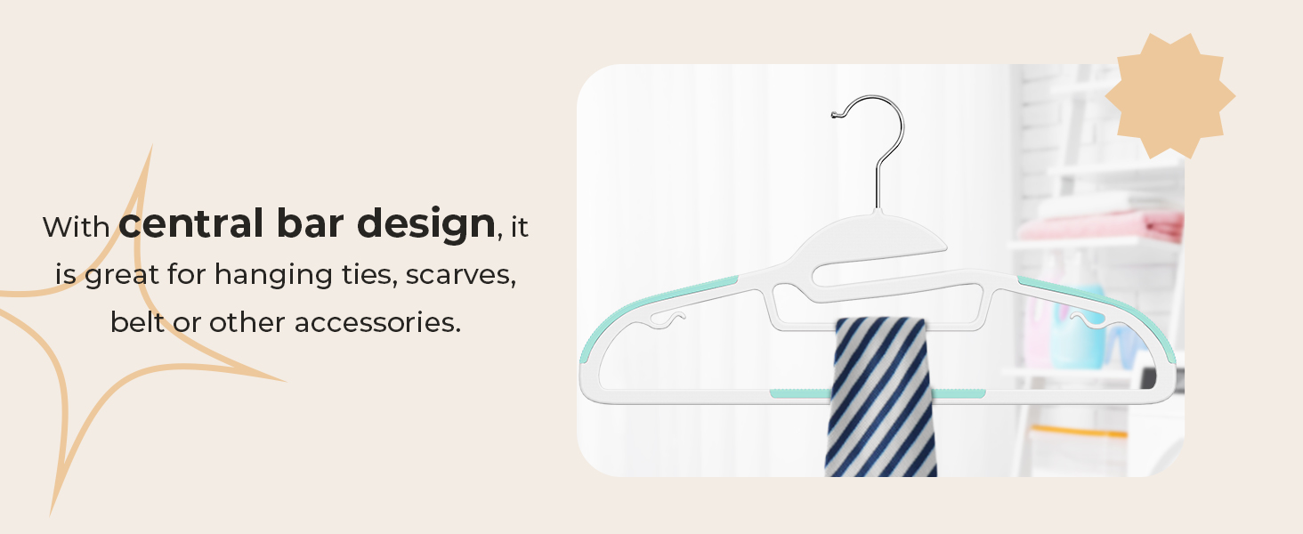 20 шт. Плечики для одягу HOUSE DAY з пластику, неслизькі, для мокрого та сухого одягу, обертаються на 360°, міцні, економія місця