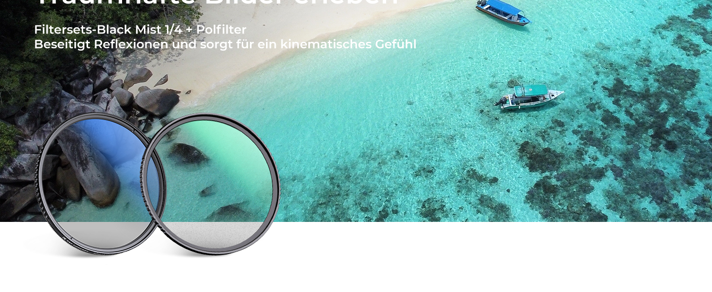 Фільтри K&F Concept 43mm: Black Mist 1/4, Поляризаційний, CPL з багатошаровим покриттям (Nano Klear)