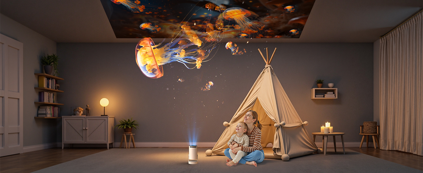 Mini проєктор HY300 HIFI: 4K/1080p, 300 ANSI люмен, Wi-Fi 6, Bluetooth, автоматична корекція трапецеїдальних спотворень для дому та кінотеатру