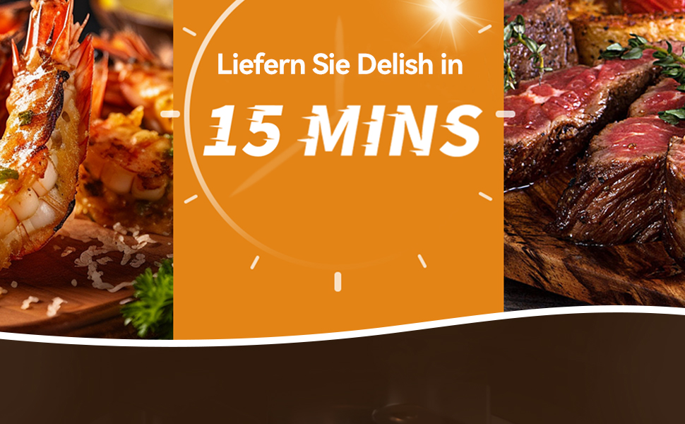HAIMEEC 6L Air Fryer with Viewing Window - 8-in-1 Oil-Free Fryer, Shake Reminder, Non-Stick Coating, 30-200°C, 78 Recipes, Quiet Operation
