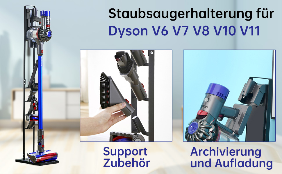 Тримач для пилососа Dyson V11/V10/V8/V7/V6/DC58/DC59/DC62/DC74 - підлого кріплення без свердління