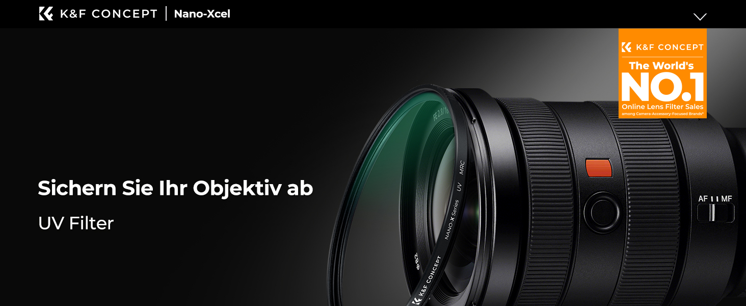 Фільтр UV K&F Concept Nano X-Serie 72mm Schott-Glas, 28 шарів MC, Super Slim