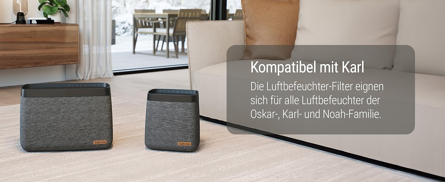Фільтри для зволожувача повітря Stadler Form Oskar/Karl, антибактеріальні, набір 4 шт.