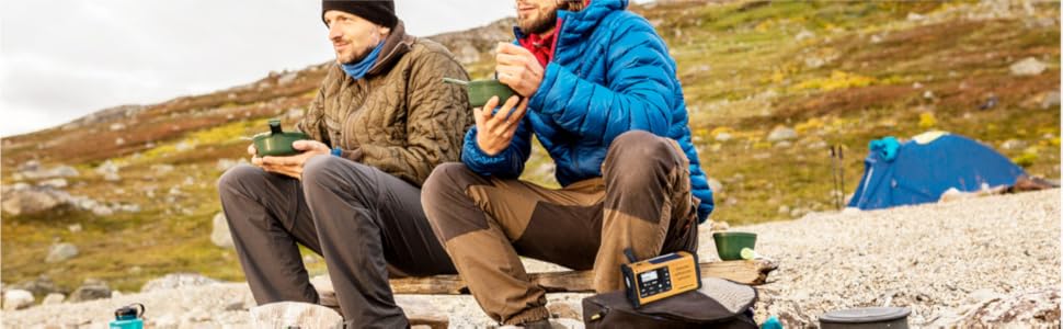 Радіо Sangean MMR-88 DAB: Багатофункціональне аварійне радіо з ручним заводом, DAB+, FM-RDS, LED-ліхтарик, для відпочинку на природі, кемпінгу та надзвичайних ситуацій, жовте