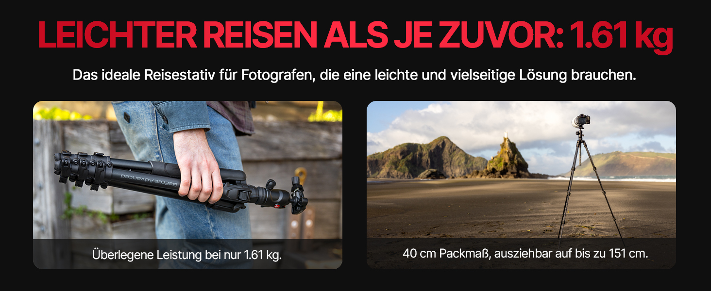 Штатив Manfrotto Befree Advanced для Sony Alpha з кріпленням Arca-Swiss - MKBFRLA-BH