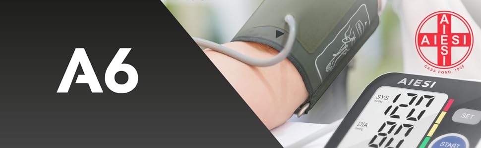 Тонометр на плече AIESI® Oberarm автоматичний цифровий професійний для дорослих A6, 120 пам'ять, мережевий адаптер та USB, гарантія 24 місяці