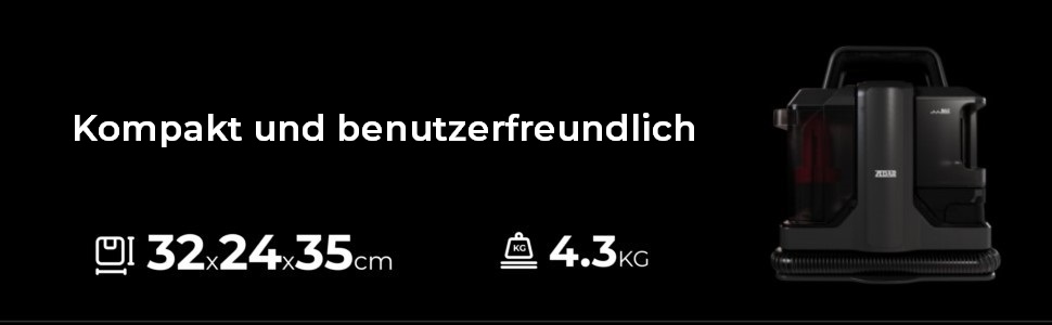 Zedar C600-750W: компактний миючий пилосос для килимів, меблів та авто