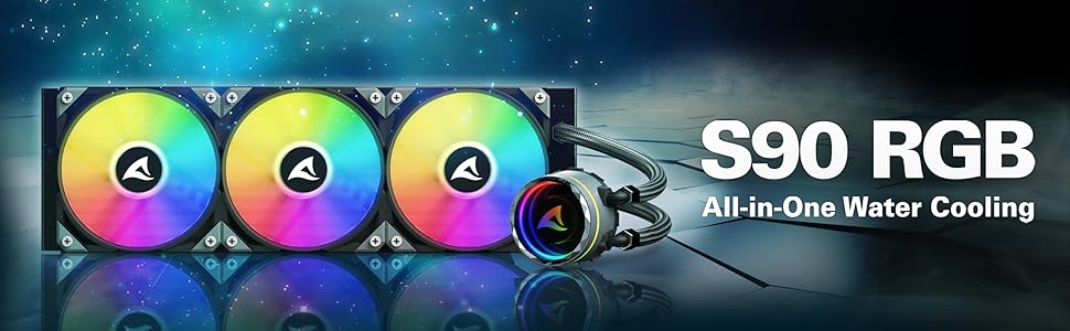 Sharkoon S90 RGB - Система водяного охолодження AIO 360 мм