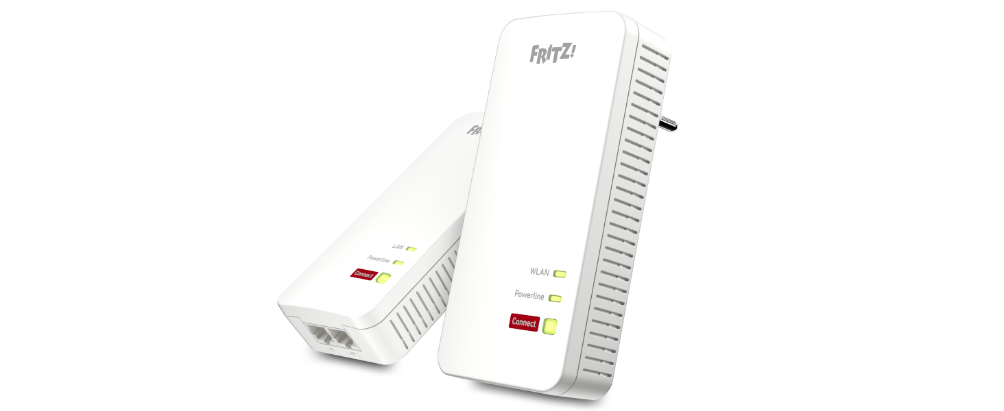 Набір FFRITZ!Powerline 1240 AX WLAN: Powerline Gigabit Wi-Fi 6, точка доступу WLAN, для медіа-трансляції, HD-відео, інтернет-ТБ, 1200 Мбіт/с