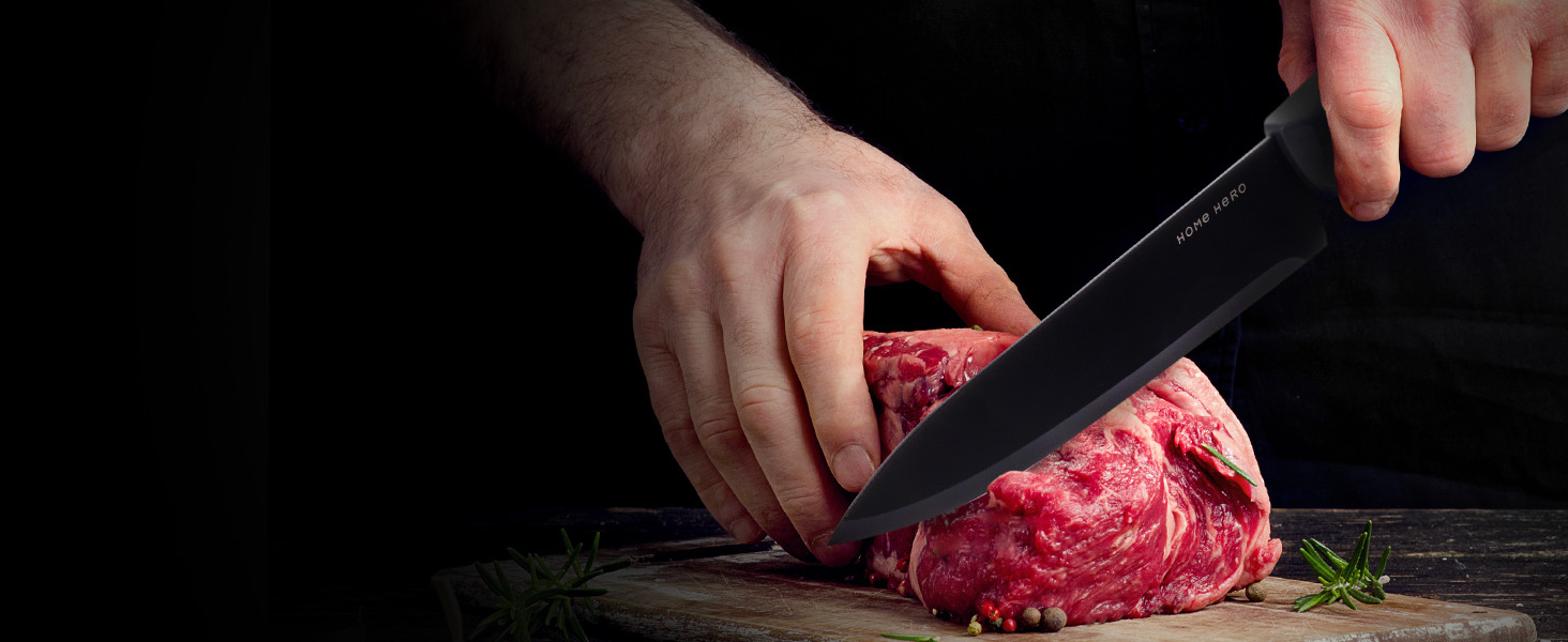 Home Hero Stainless Steel Kitchen Knife Set - 7 Piece Professional Chef Knife Set