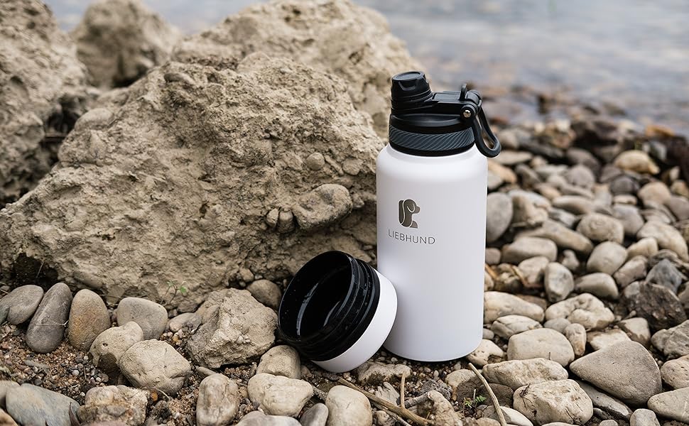 Термопляшка ThermoBott 700мл з нержавіючої сталі з мискою для собак
