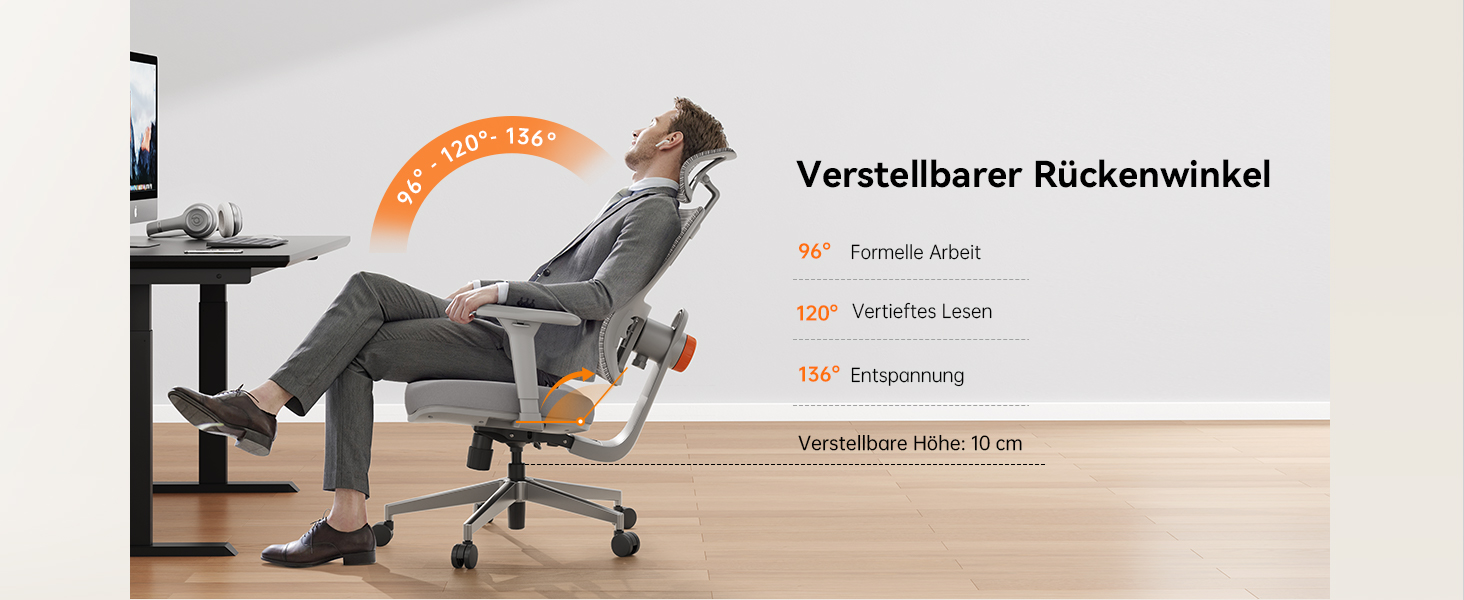 Офісне крісло Newtral MAGICH 003: ергономічне, з підтримкою попереку та підголівником | PC-крісло, 150 кг