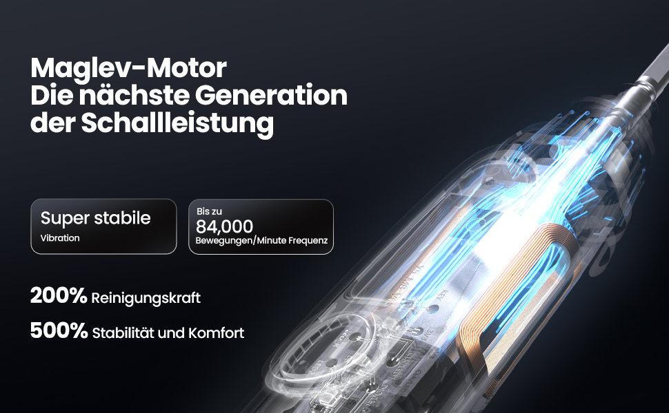 Електрична зубна щітка Oclean X Pro Digital з 4 насадками та кейсом для подорожей, звукова, з кольоровим дисплеєм, 3 режими, відстеження 8 ділянок, таймер, APP, срібляста