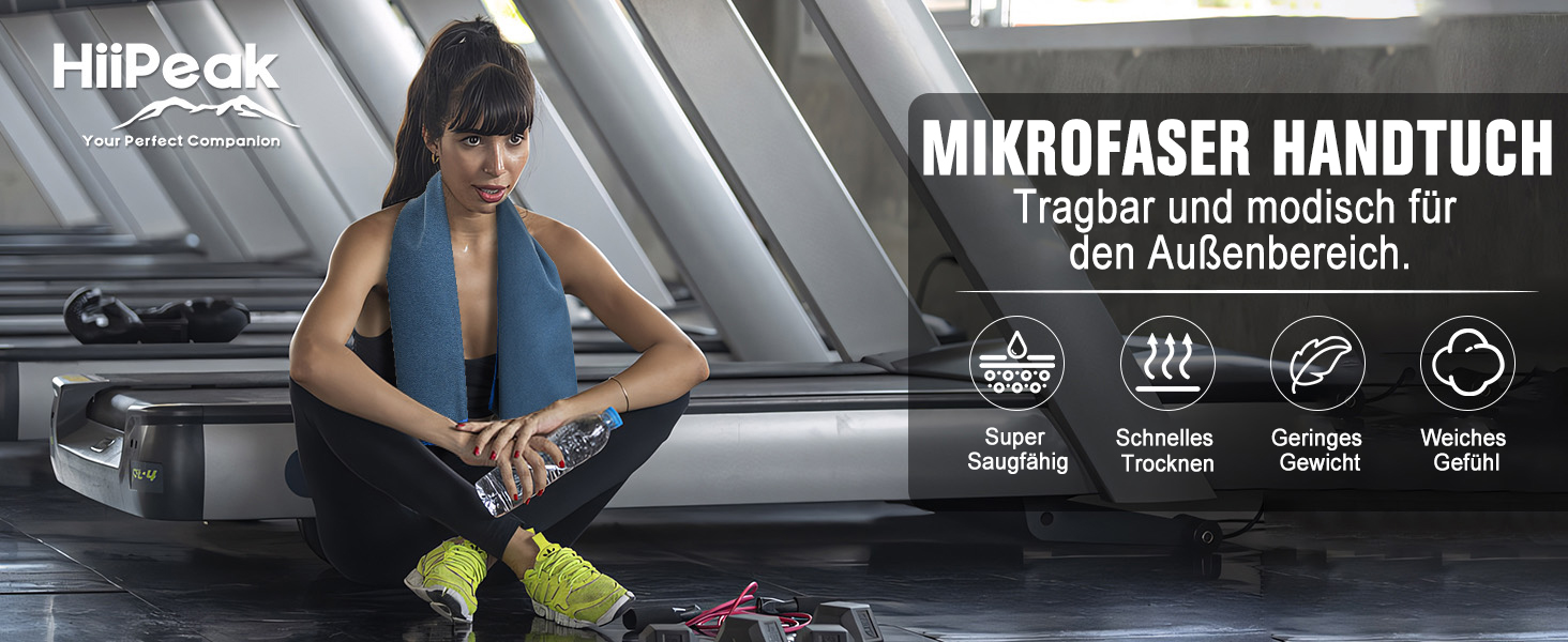 Рушник з мікрофібри HiiPeak: компактний, легкий, швидковисихаючий (80 x 40 см, Рожевий)