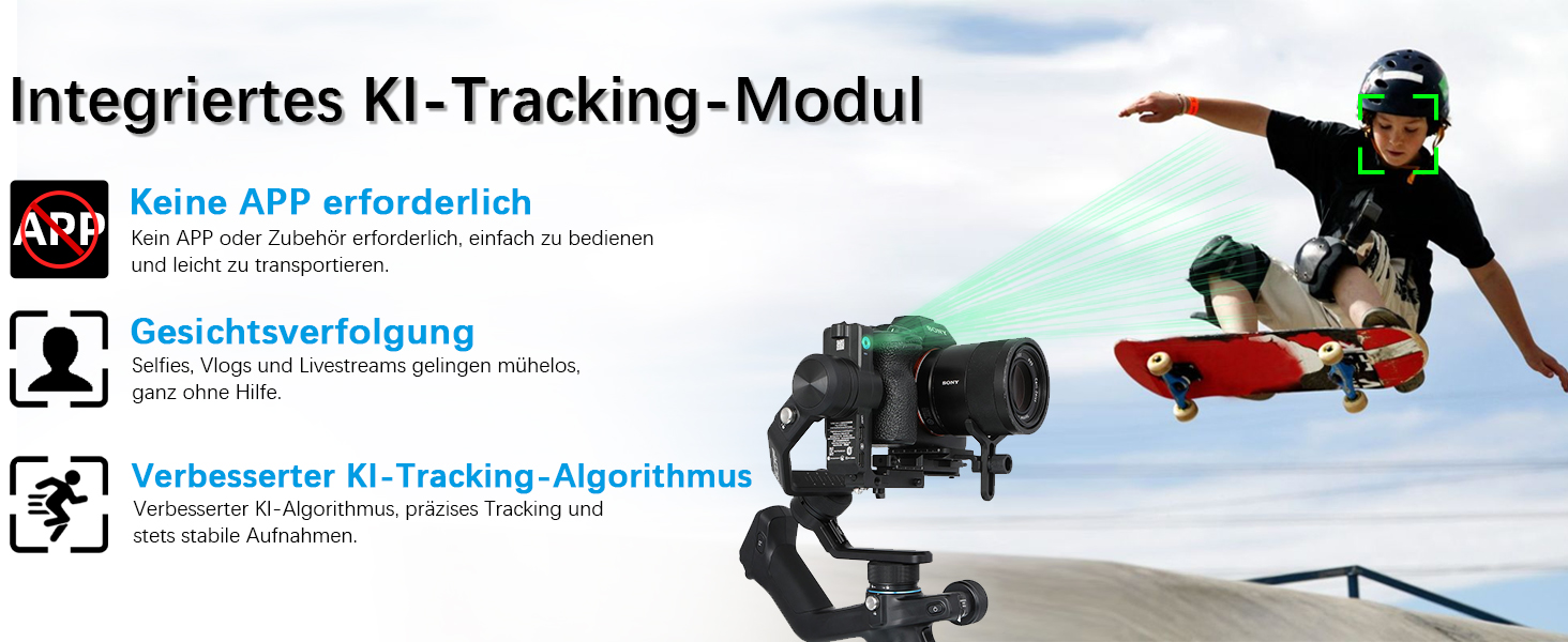 Feiyu SCORP Mini 2 Kit - Стабілізатор для бездзеркальних камер/Action-камер/iPhone/Samsung, Ручний 3-осьовий гiмбал з сумкою, світлом для селфі та подовжувачем. Чорний та білий кольори