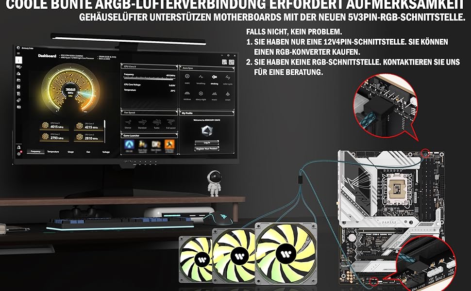 Корпус для ПК ANSAITE P7: Mid-Tower з 6 PWM ARGB-вентиляторами, скляна панель 270°, Type-C, чорний