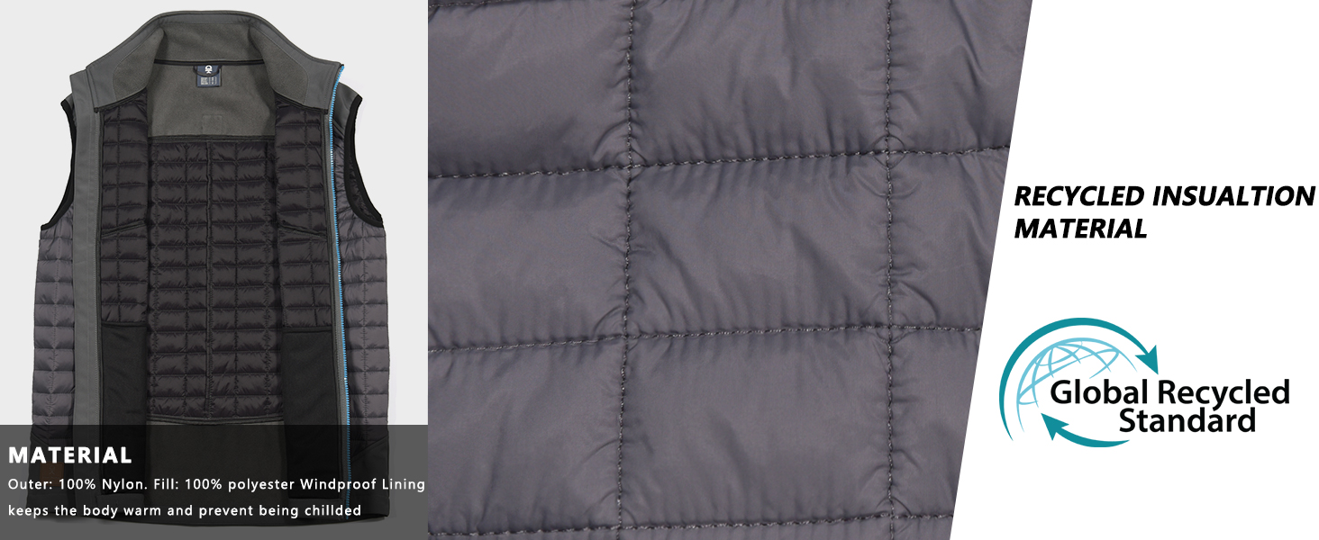 Little Donkey Andy Легка пухова жилетка для чоловіків, тепла безрукавка, outdoor-куртка для піших прогулянок, подорожей та бігу (S, Павіно-блакитний)