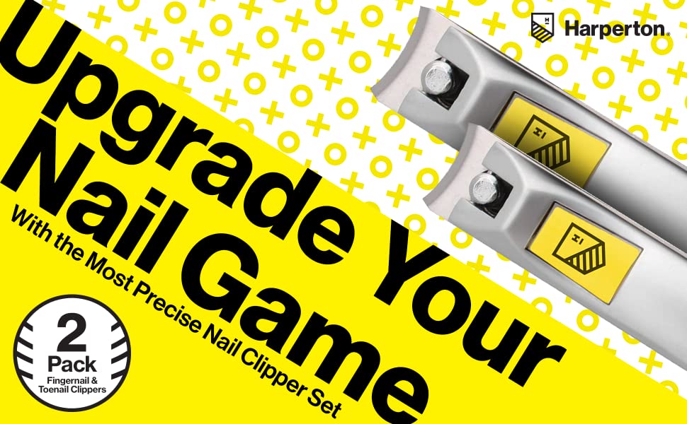 Набір ножиць для нігтів Harperton Klipit (для рук та ніг) з нержавіючої сталі, сріблястий, унісекс
