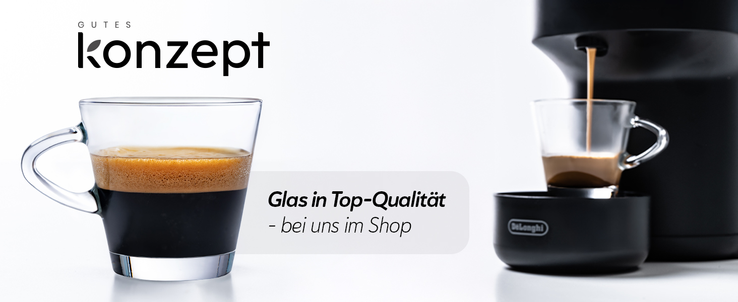 Набір еспресо-чашок KONZEPT, 80 мл, 6 шт. з ручкою