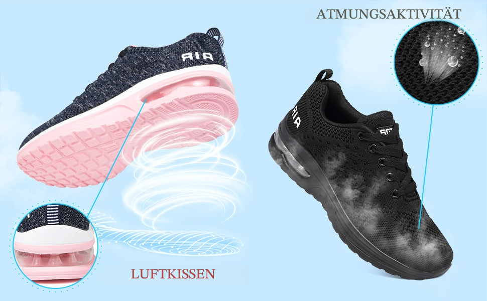 Жіночі кросівки для бігу та фітнесу. Зручні, дихаючі, з амортизацією. Розмір 36 EU, чорно-білі