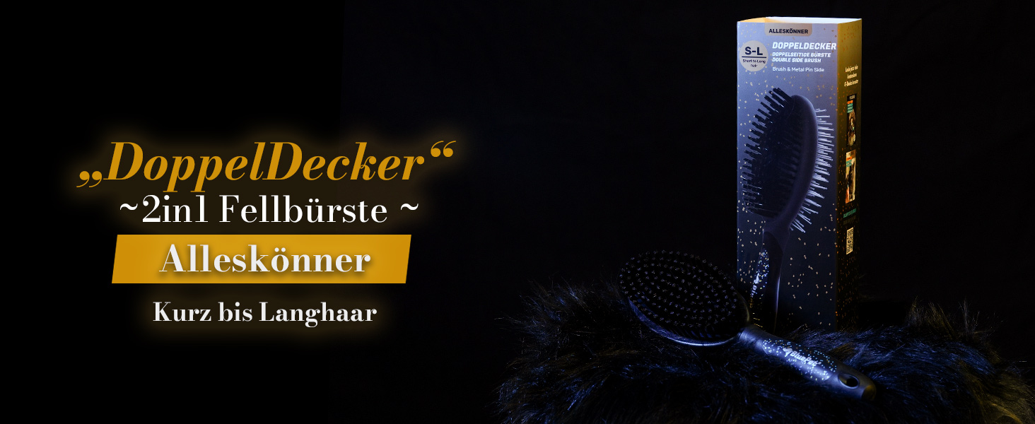 Щітка для собак та котів з довгим волоссям BluePet UnterwollToll: видаляє підшерстя та ковтуни, захищає верхній шар, для собак великих порід (M-L), LIMITED EDITION